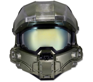 Illustration for article titled A Halo-Themed Helmet That Protects Your Head On Motorcycles or Warthogs